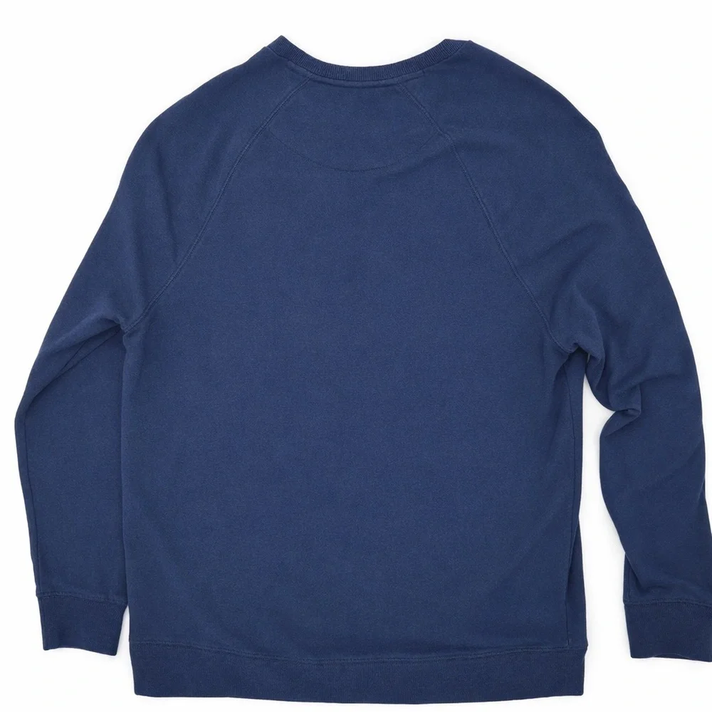Tommy Hilfiger Navy Varsity Logo Crewneck Sweatshirt Sleepwear Mens Size MFleece